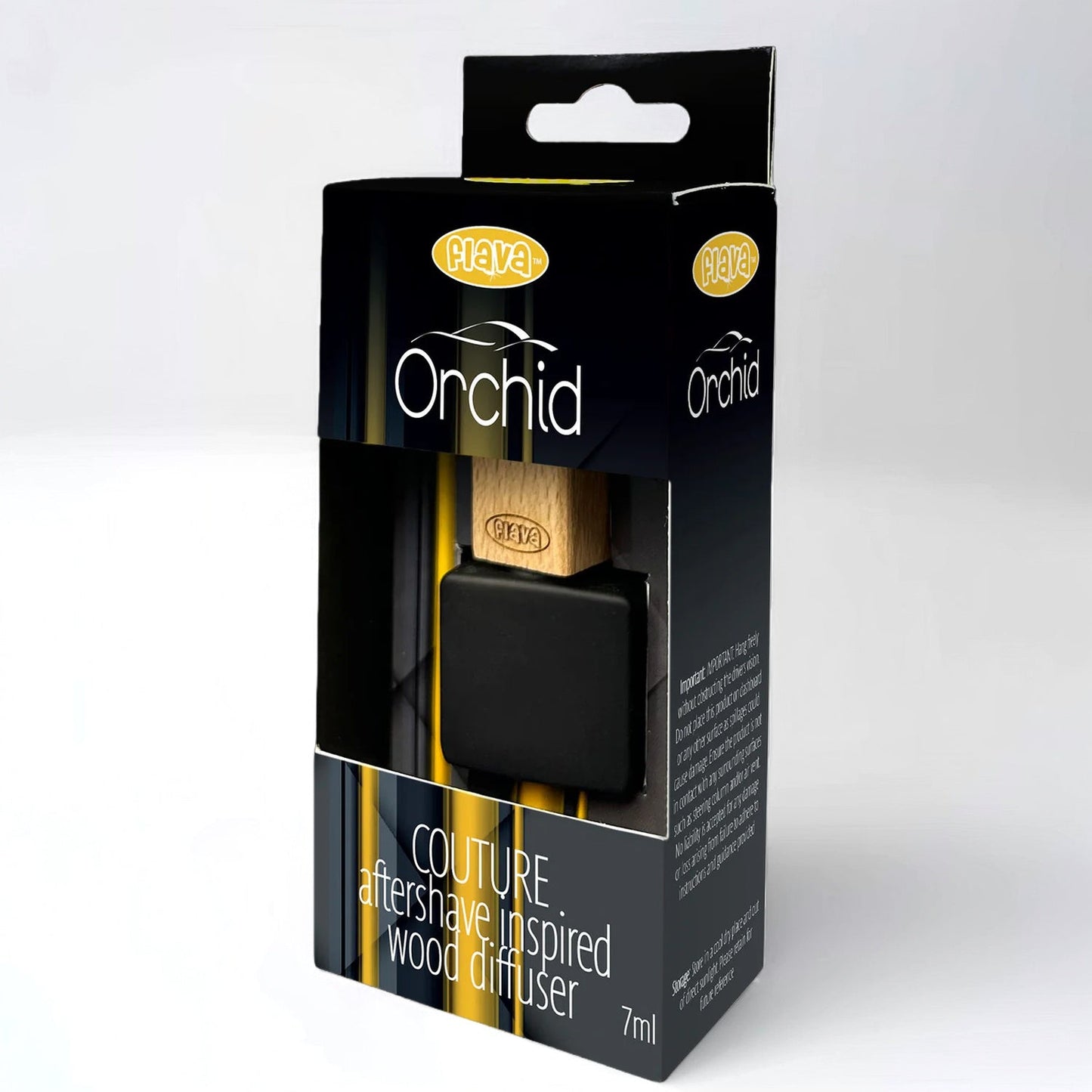 Flava Couture Wood Car Air Freshener - Orchid
