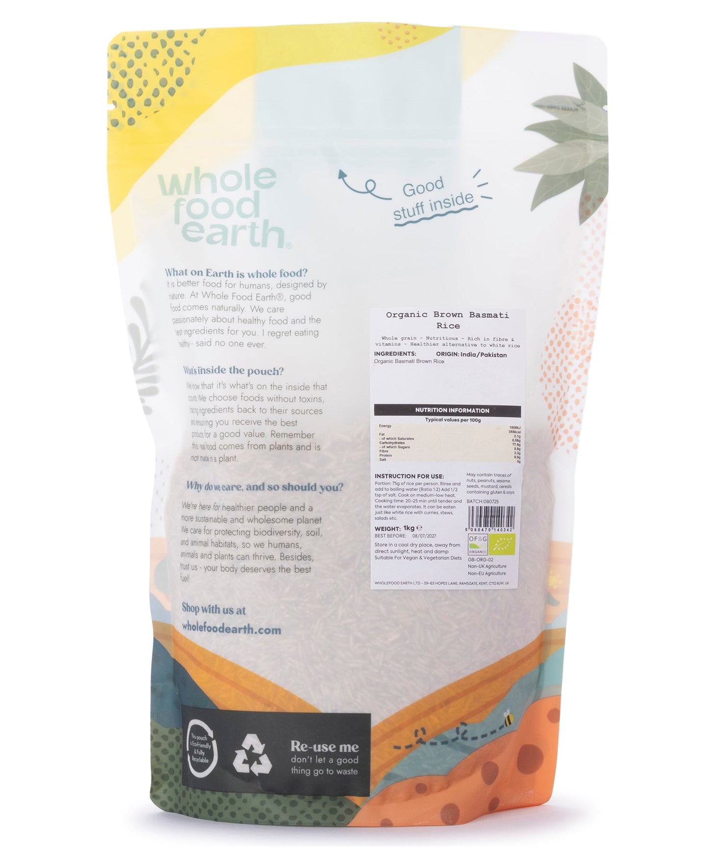 Organic Brown Basmati Rice