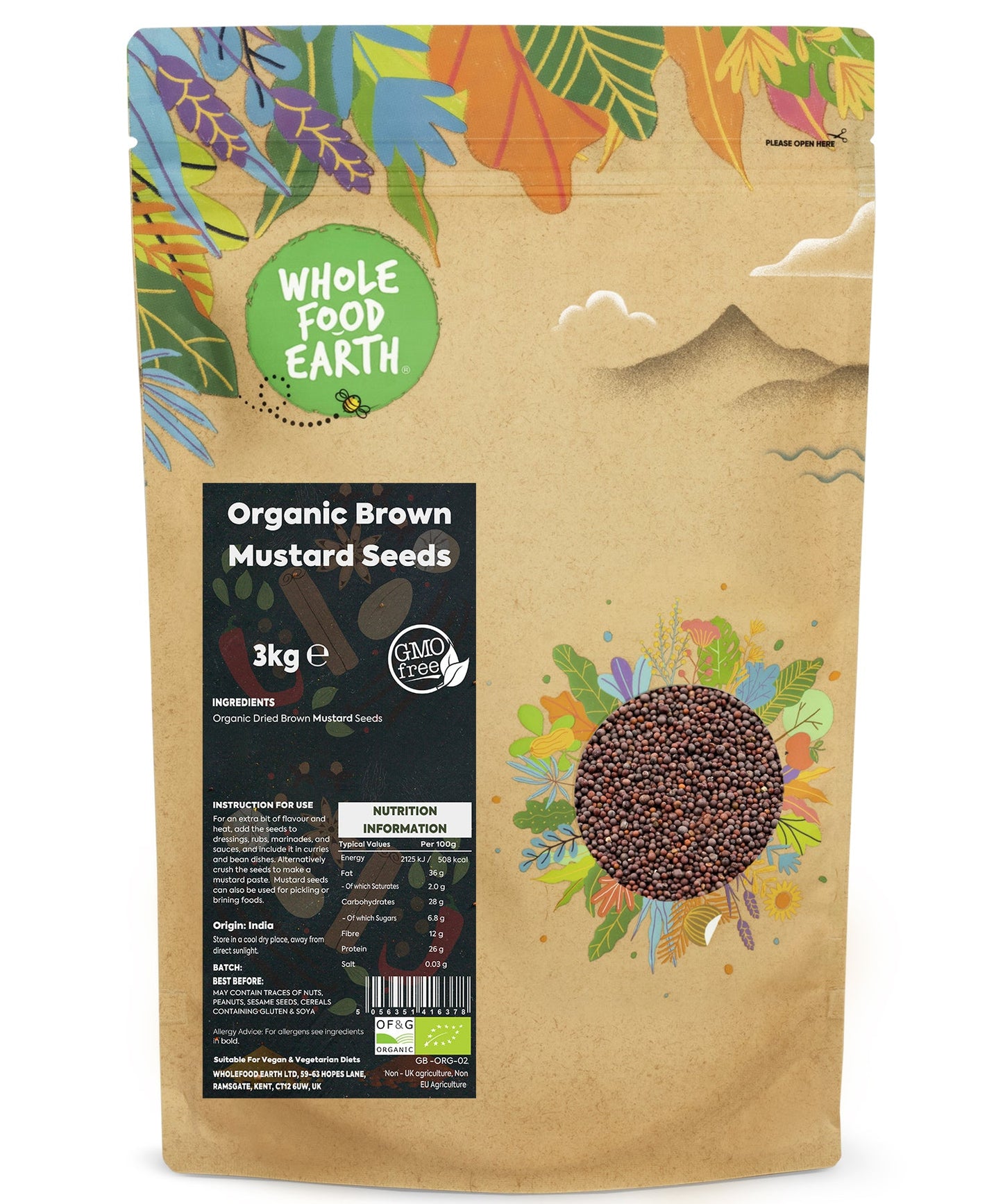 Organic Brown Mustard Seeds