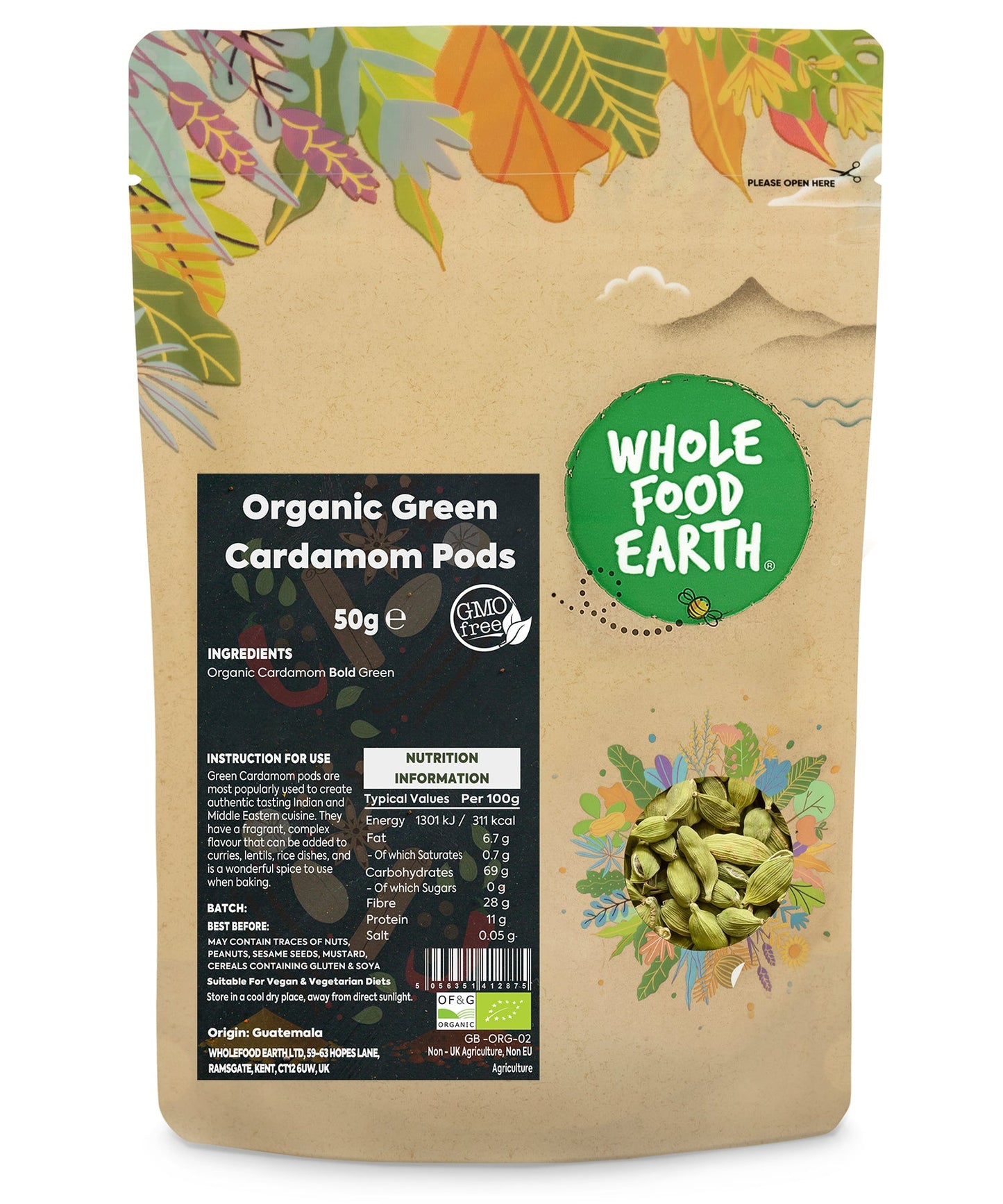 Organic Green Cardamom Pods