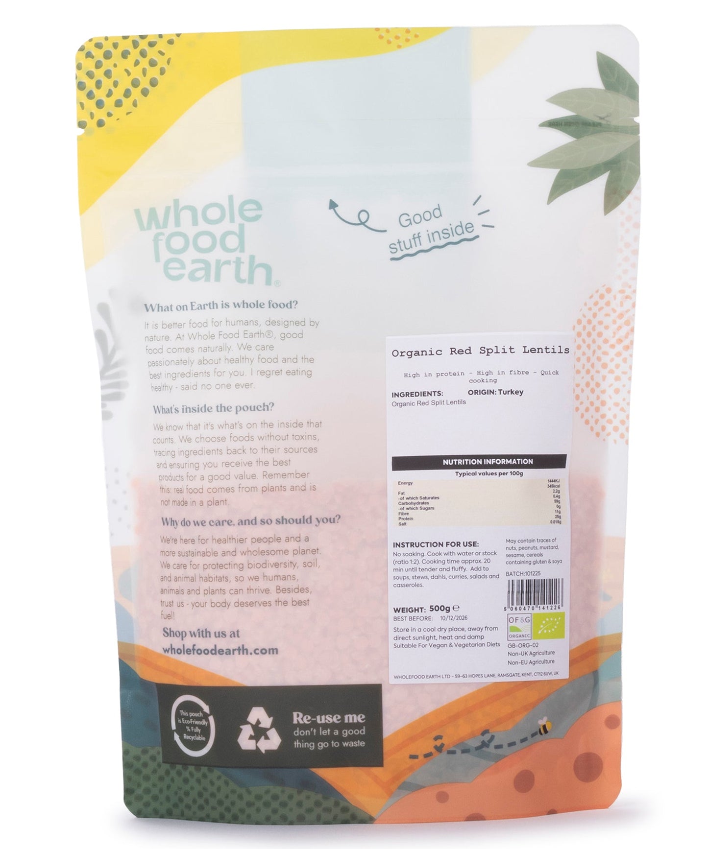 Organic Red Split Lentils