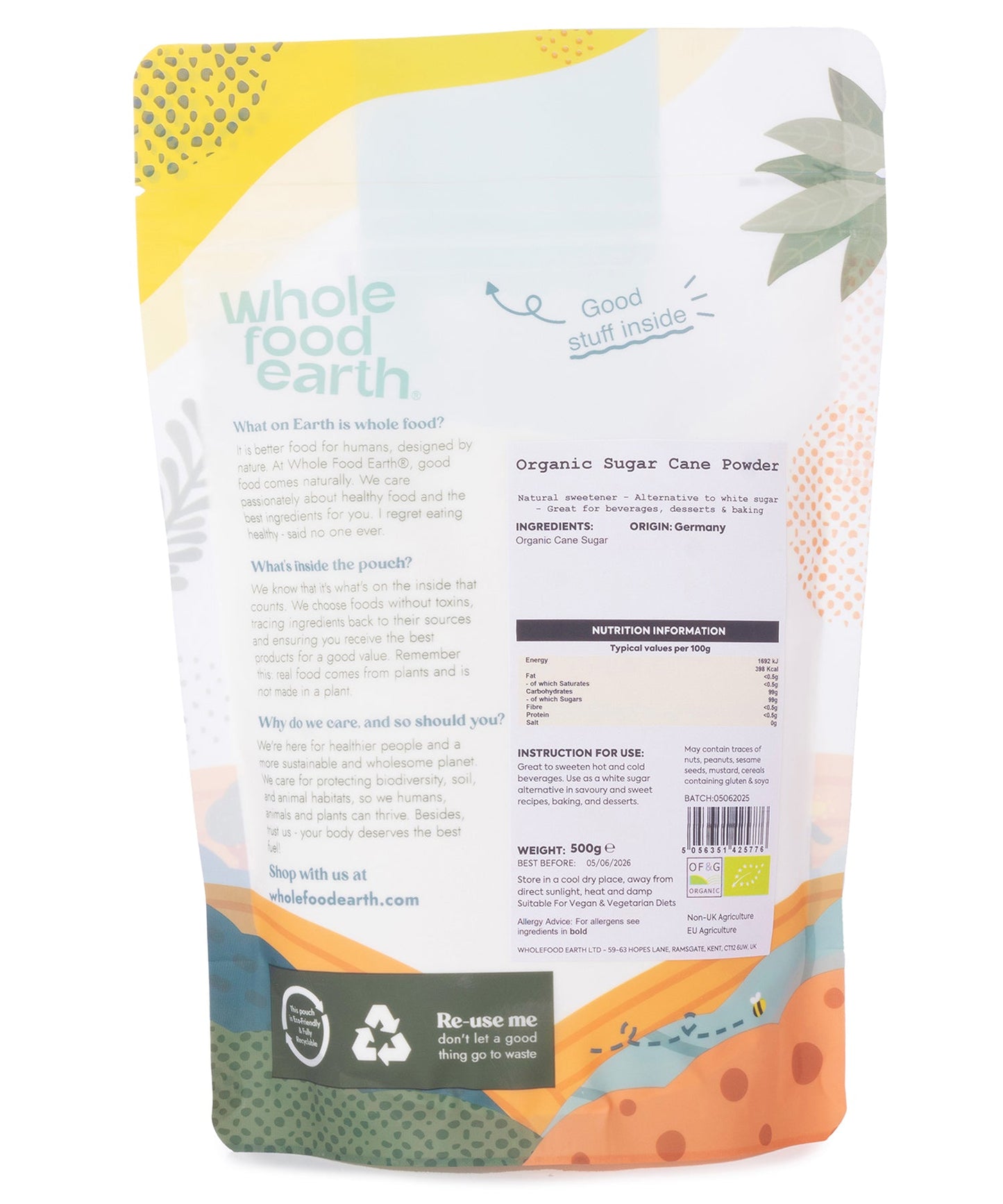 Organic Sugar Cane Powder