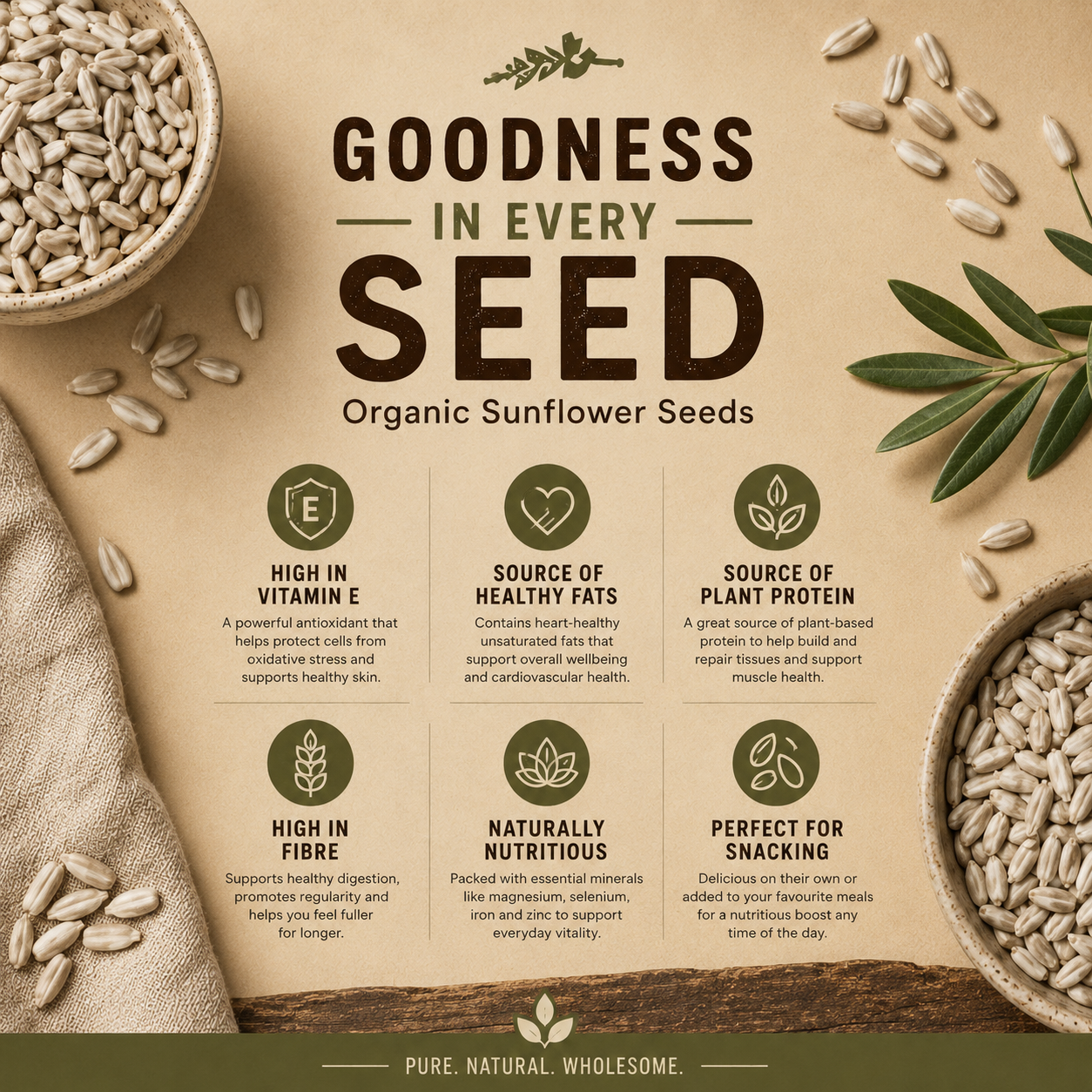 Organic Sunflower Seeds