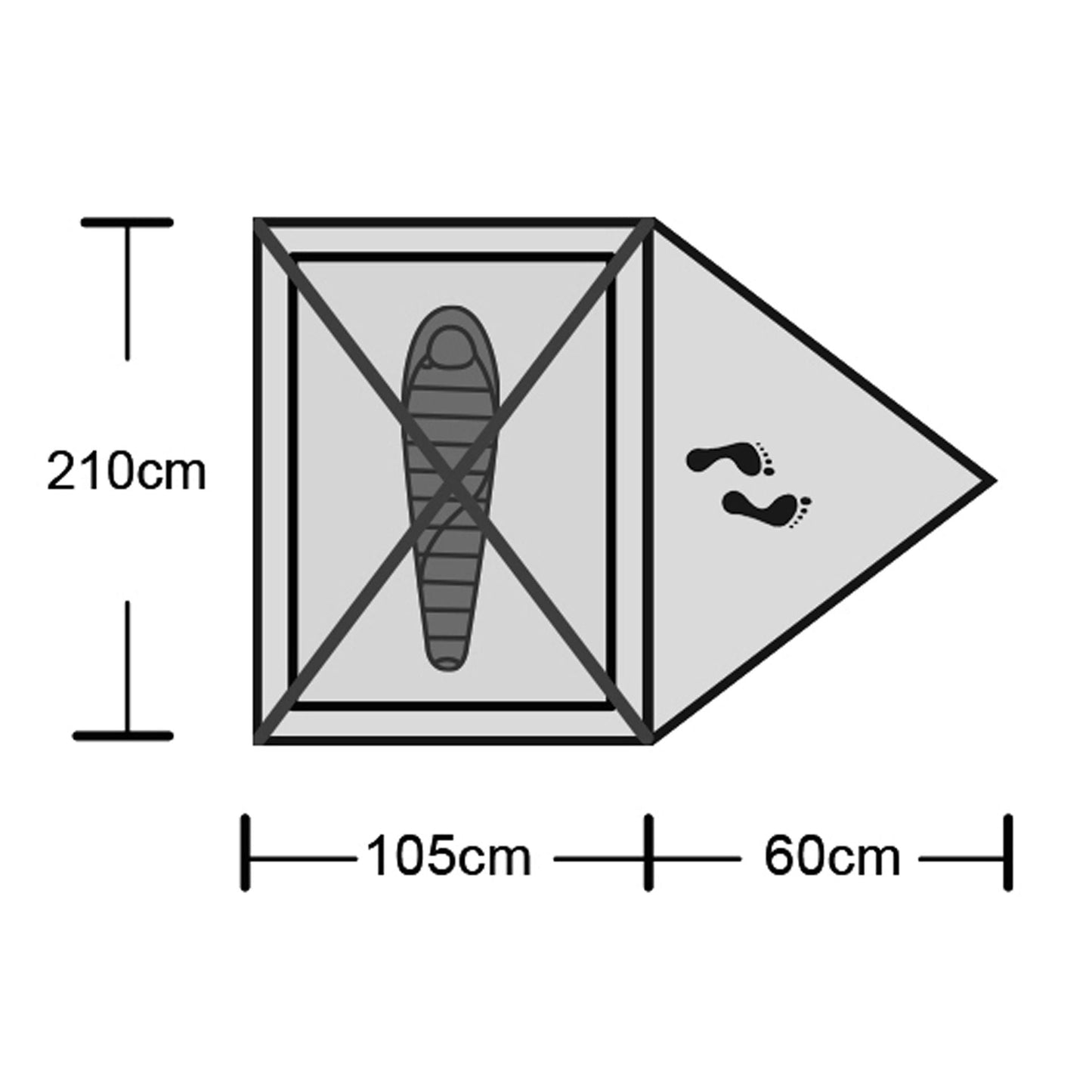 Origin Outdoors Tent 'Snugly' 1 Person