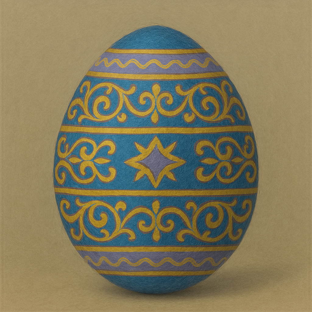 Ornate Egg Canvas