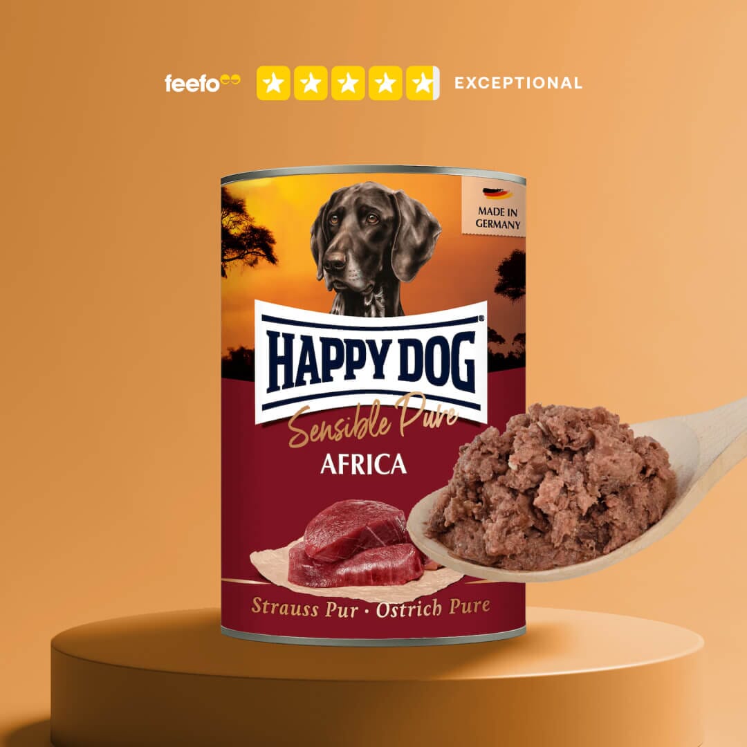 Happy Dog Pure Ostrich Wet Dog Food (Africa)