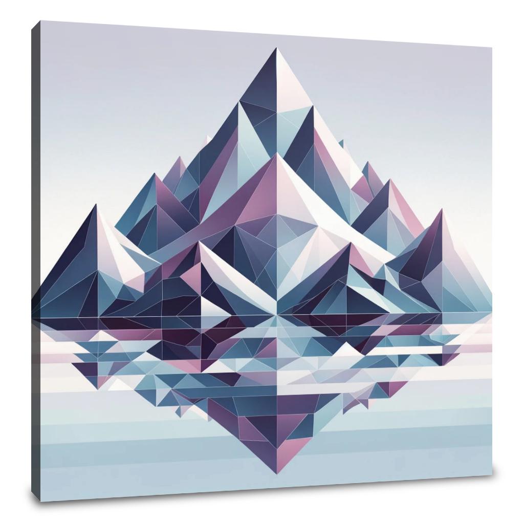 Mountain Geometry Canvas