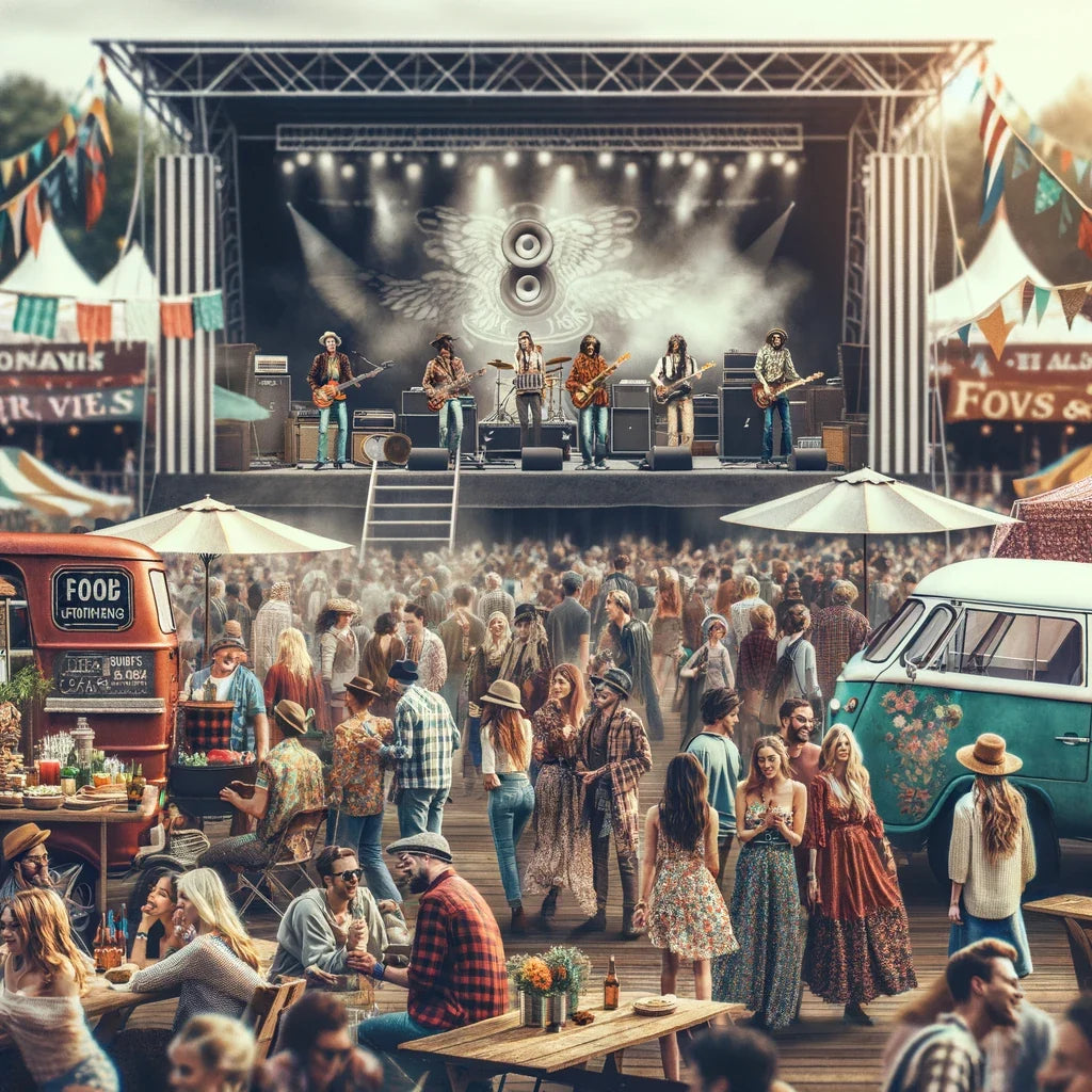 Outdoor Rock Festival Canvas