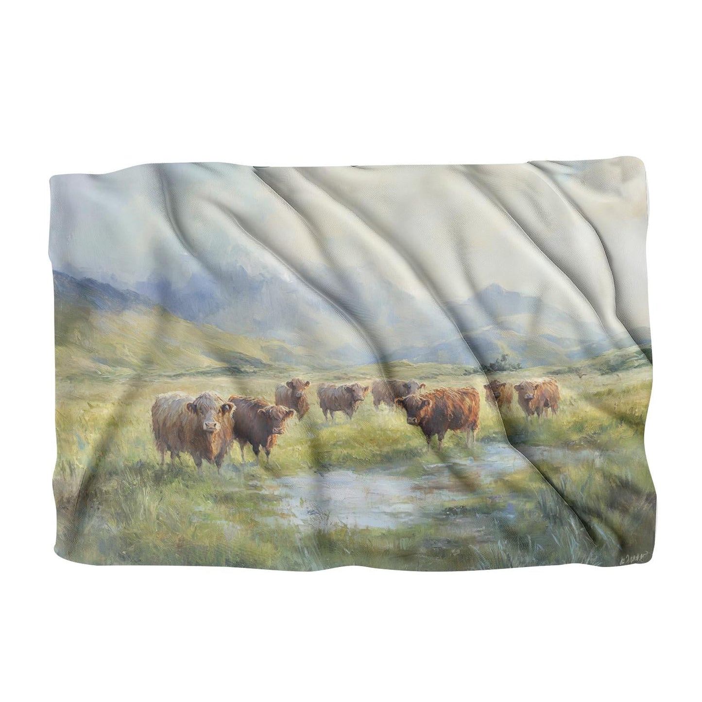 Highland Morning Serenity Blanket