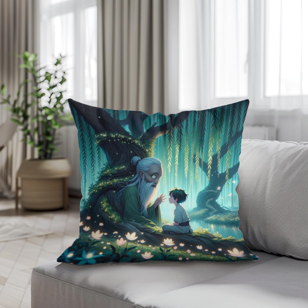 Whispering Willow's Secret Cotton Cushion
