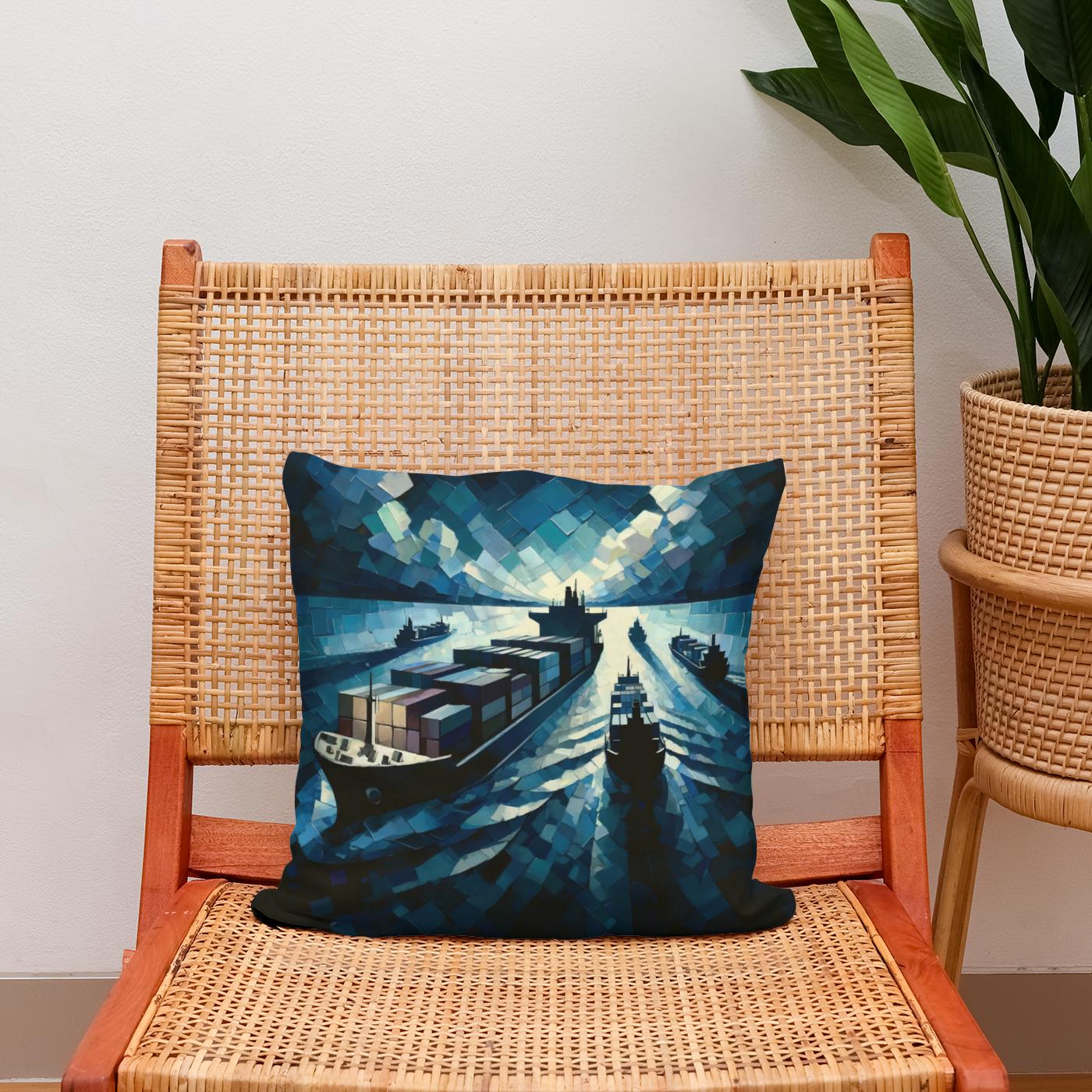 Nocturnal Voyages Cotton Cushion