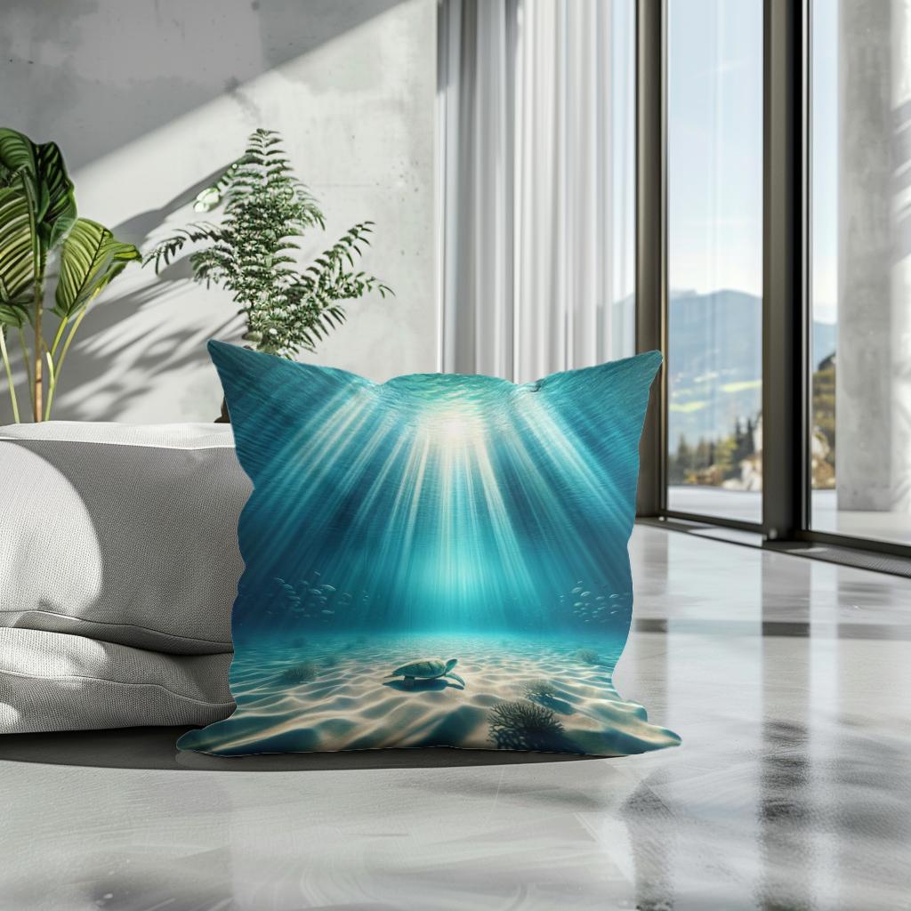 Aquatic Bliss Cotton Cushion