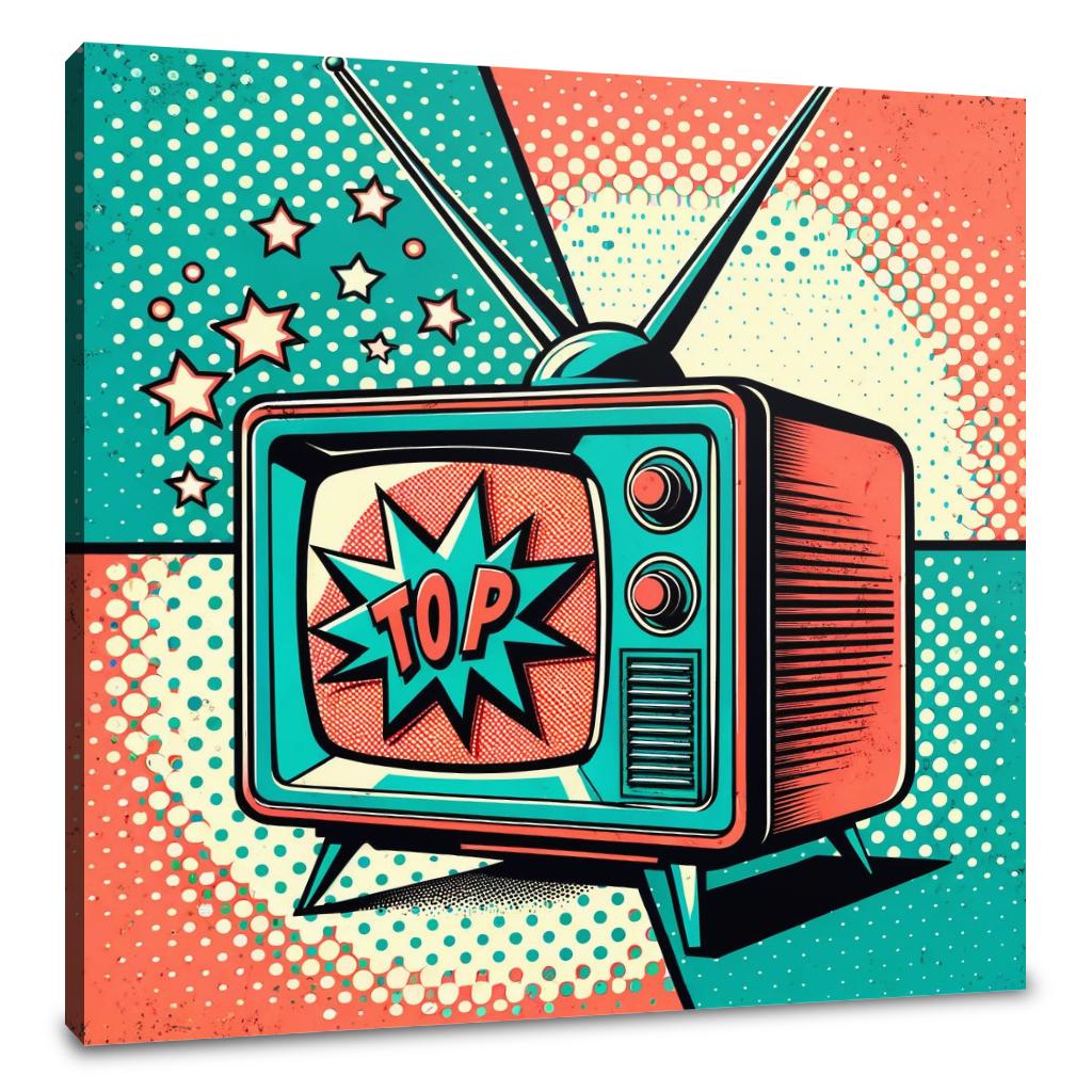 Retro TV Canvas