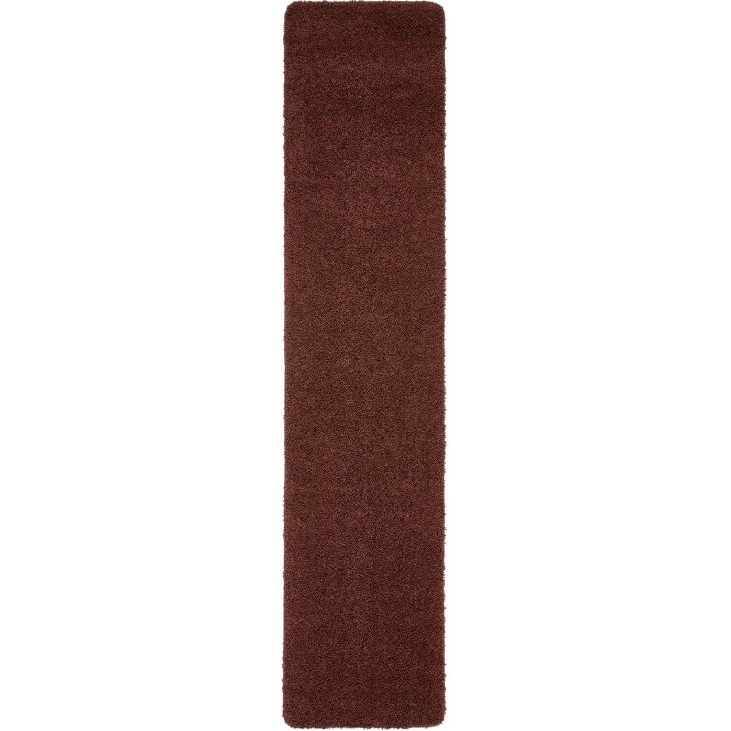 Washable Ox Red Shaggy Rug