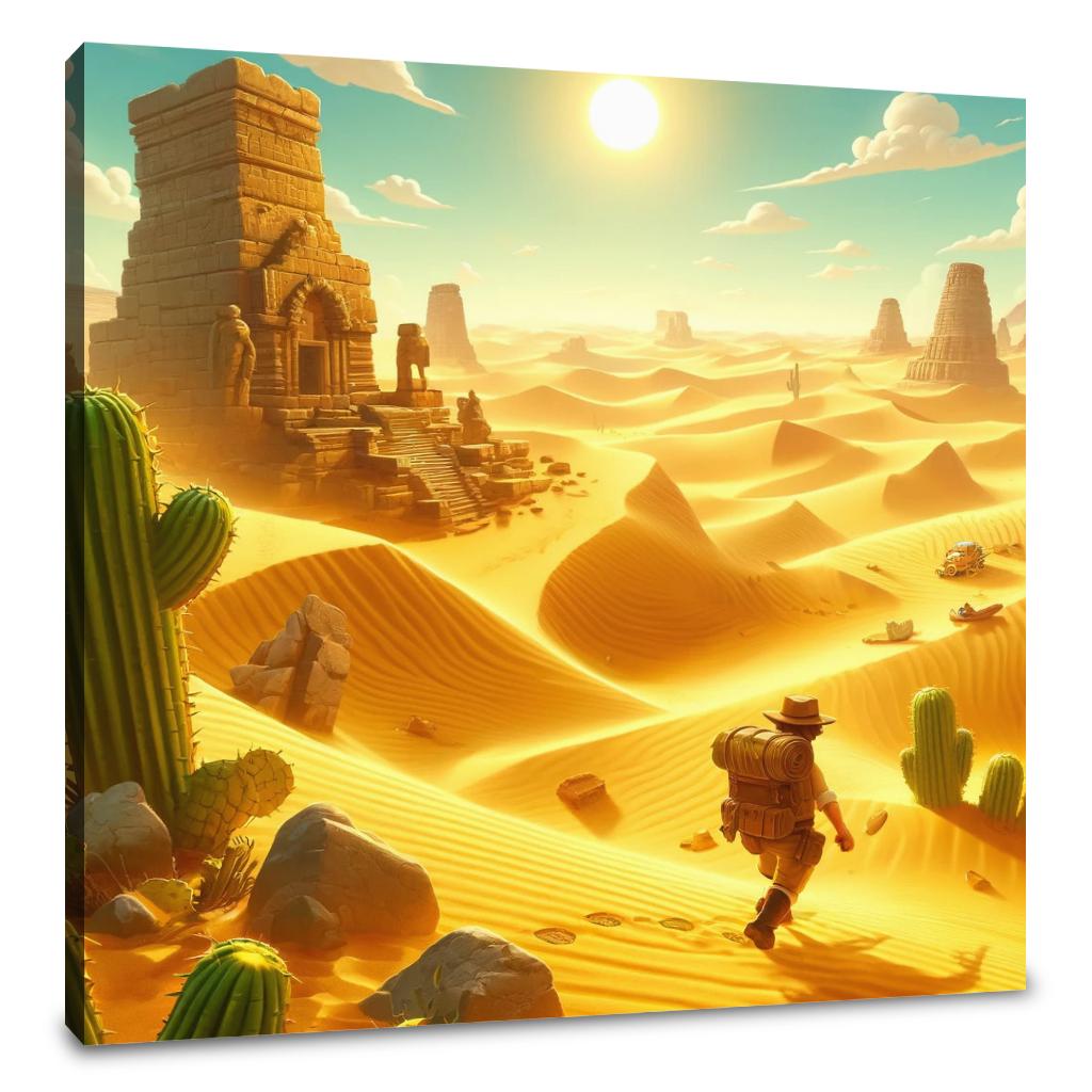 Desert Dune Adventure Canvas