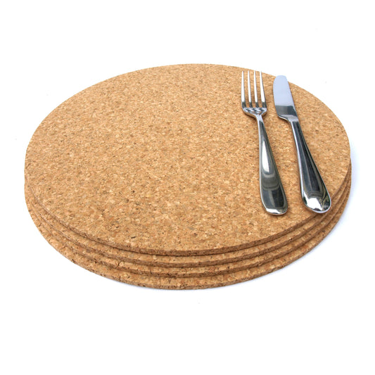 Cork Placemats | Natural | Round