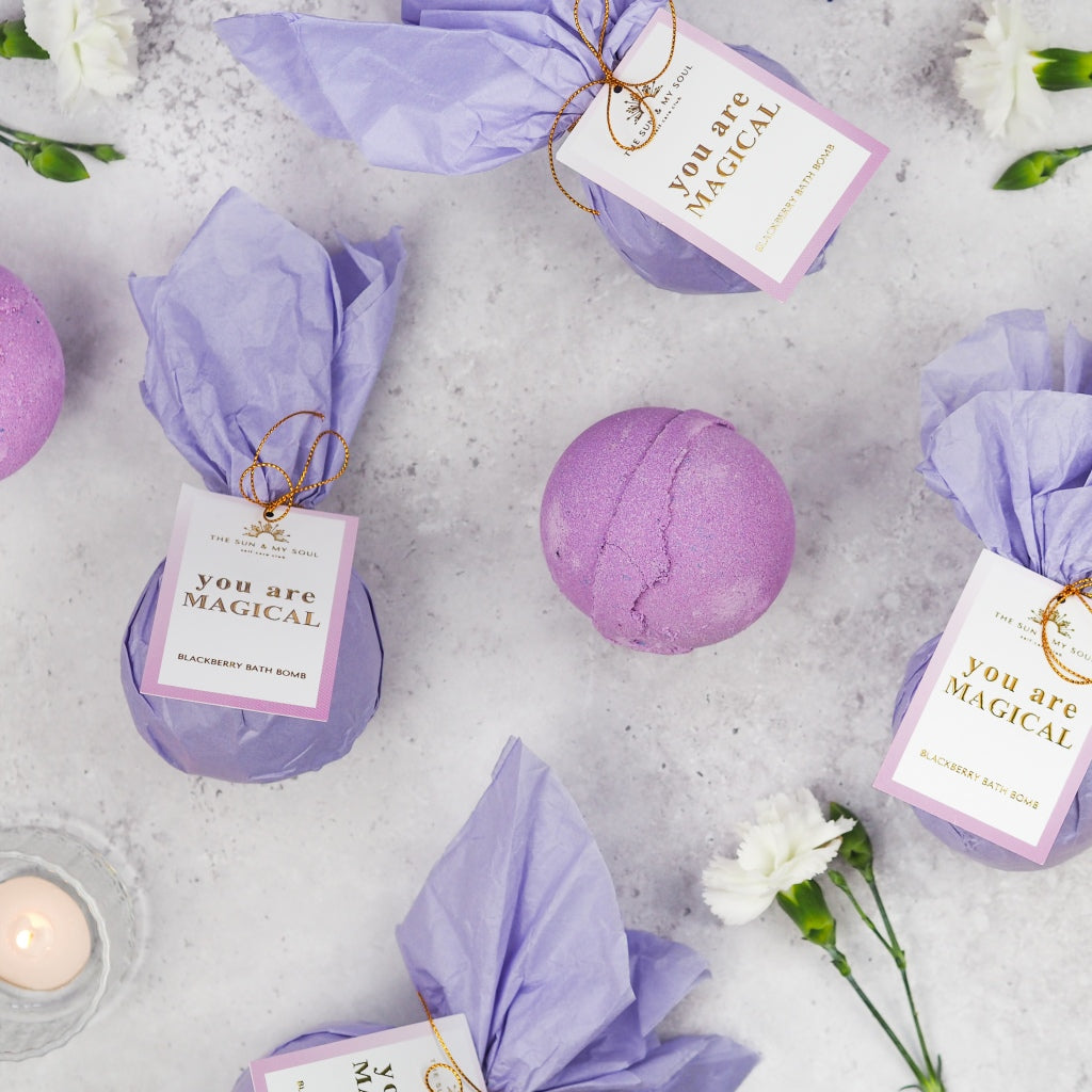 You Are Magical - Blackberry Bath Bomb Relaxing Soak