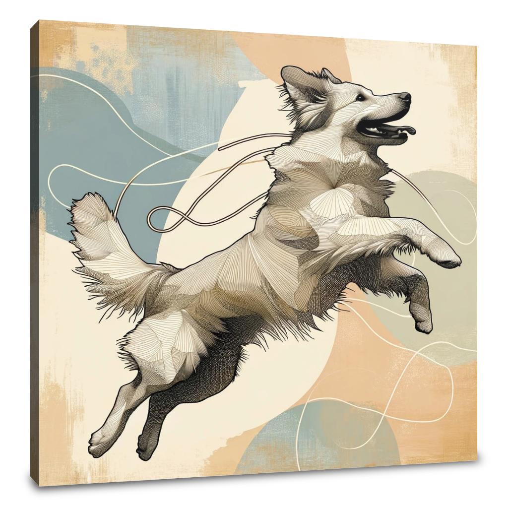 Leap of Joy Canine Canvas