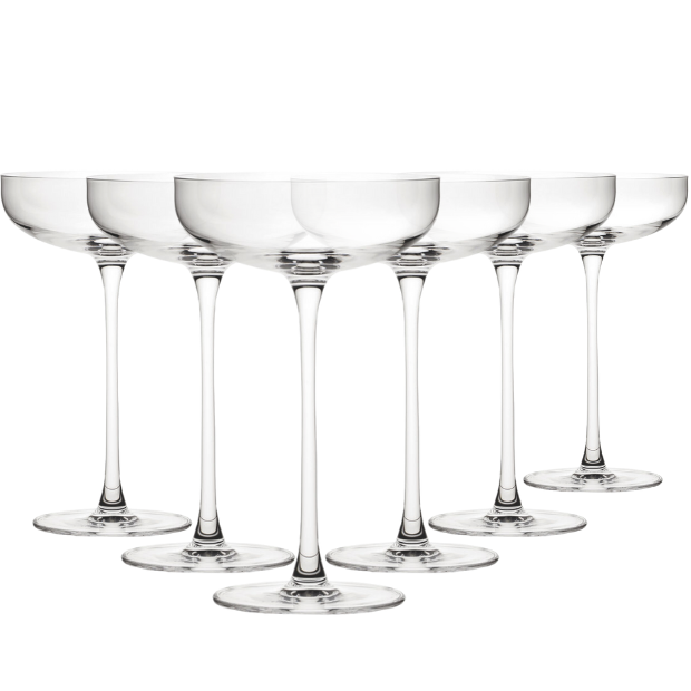 Savage Coupe Glasses - 220ml - Set of 6