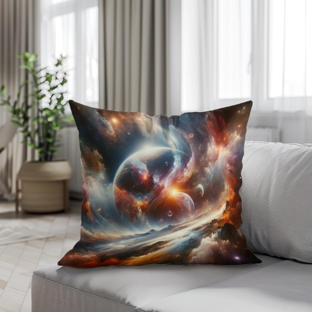 Cosmic Abstraction Cotton Cushion