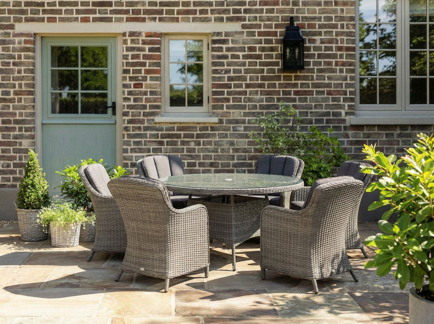 Paris 6 Seater Round Imperial Dining Set