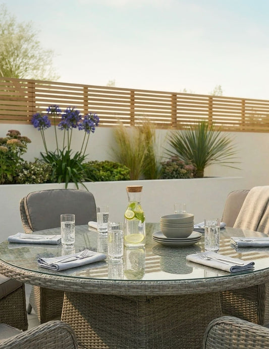 Paris 6 Seater Round Imperial Dining Set