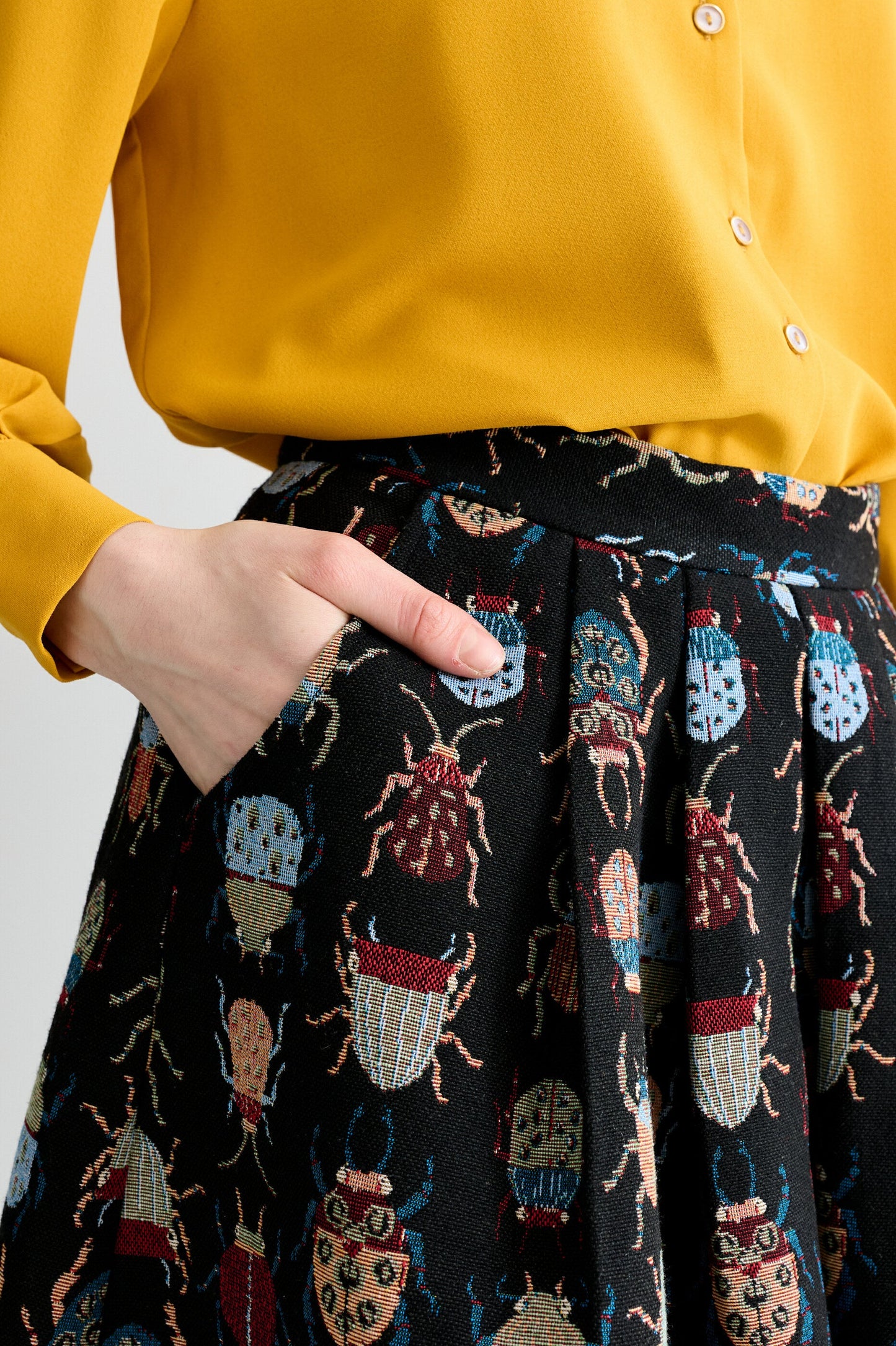 Pasadena Beetlejuice Midi Skirt