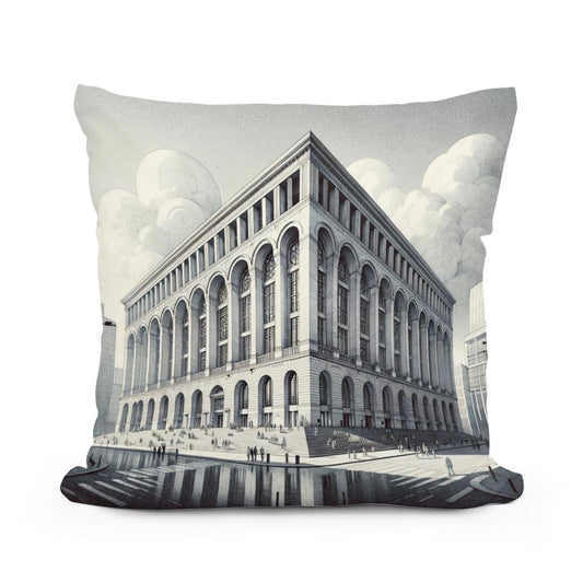 Manchester Central Library Monumental Cotton Cushion
