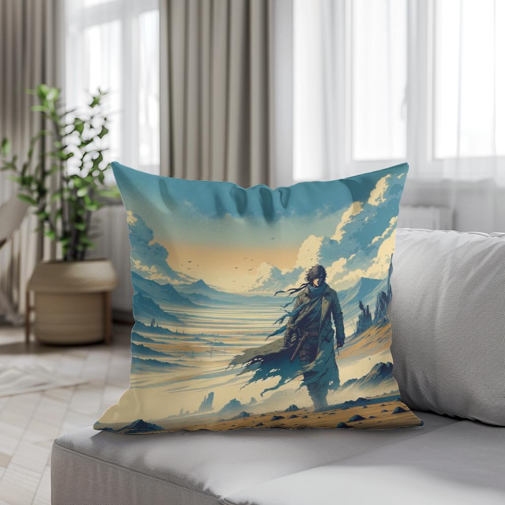 Wasteland Wanderer Cotton Cushion