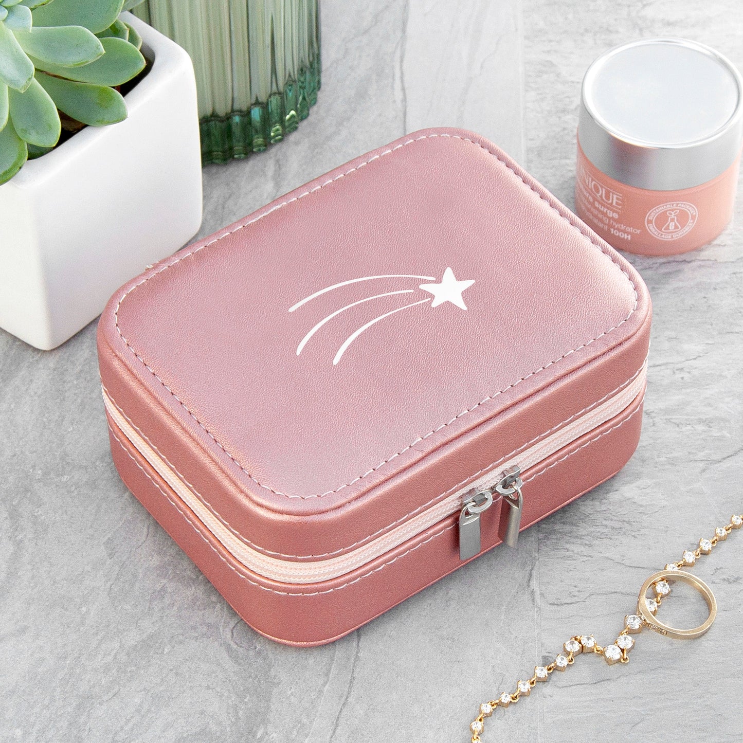 Shooting Star Pink Jewellery Case