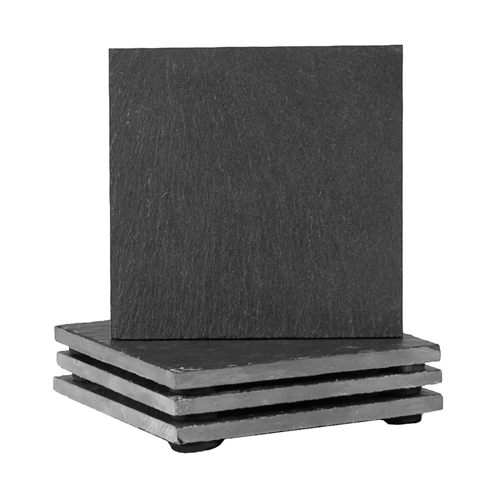 Natural Slate Coaster Set