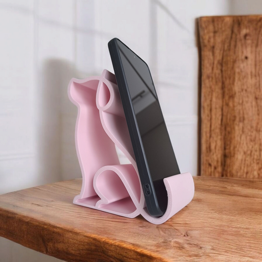 Dog Phone Stand | 3D Printed Cute Desk Accessory for Pet Lovers