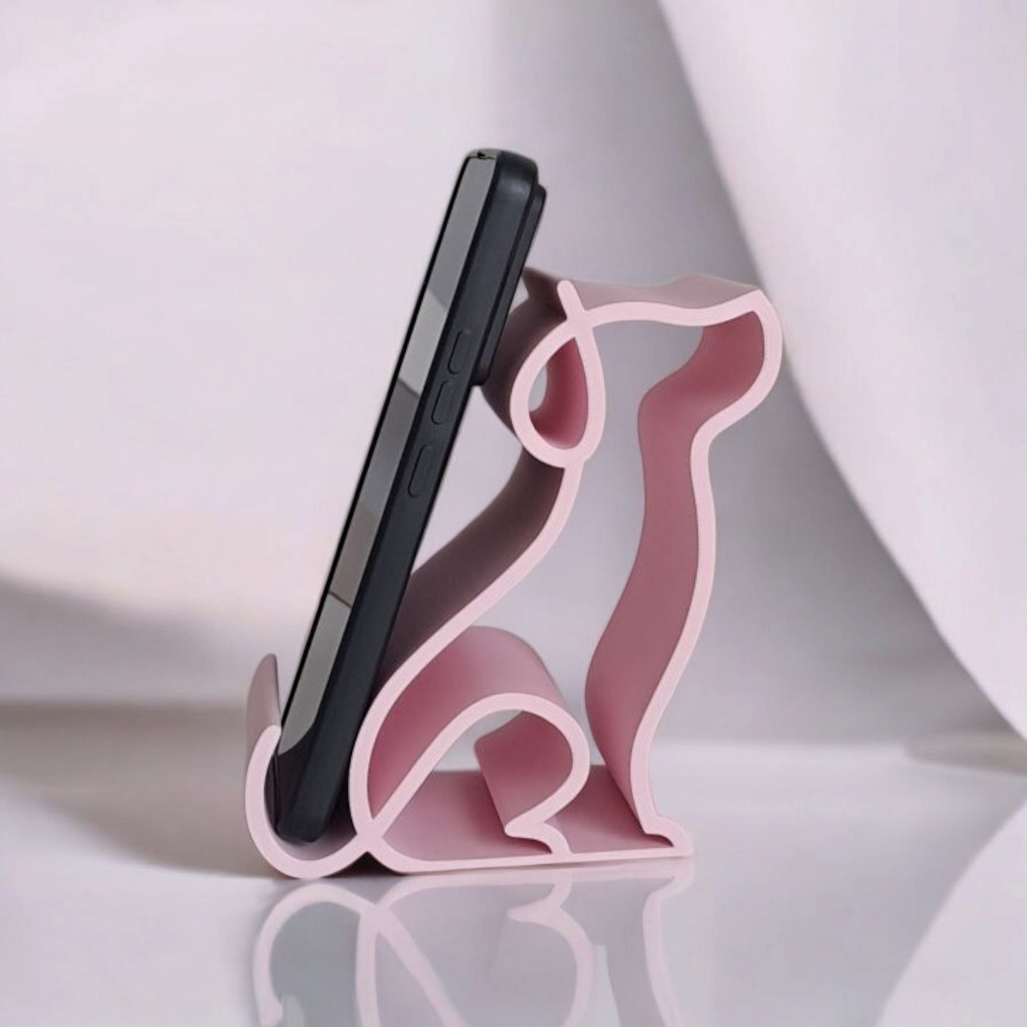 Dog Phone Stand | 3D Printed Cute Desk Accessory for Pet Lovers