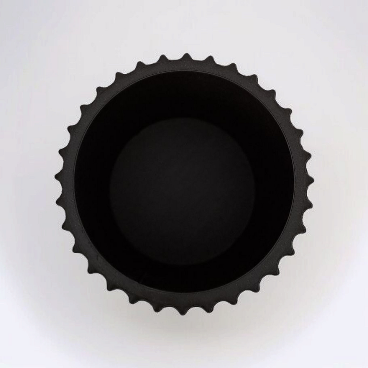 Ribbed Pen Holder with Fuzzy Texture – Modern Minimalist Desk Organiser