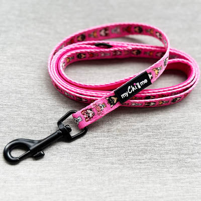 Signature Pink Chihuahua Print Exclusive Lead by My Chi and Me