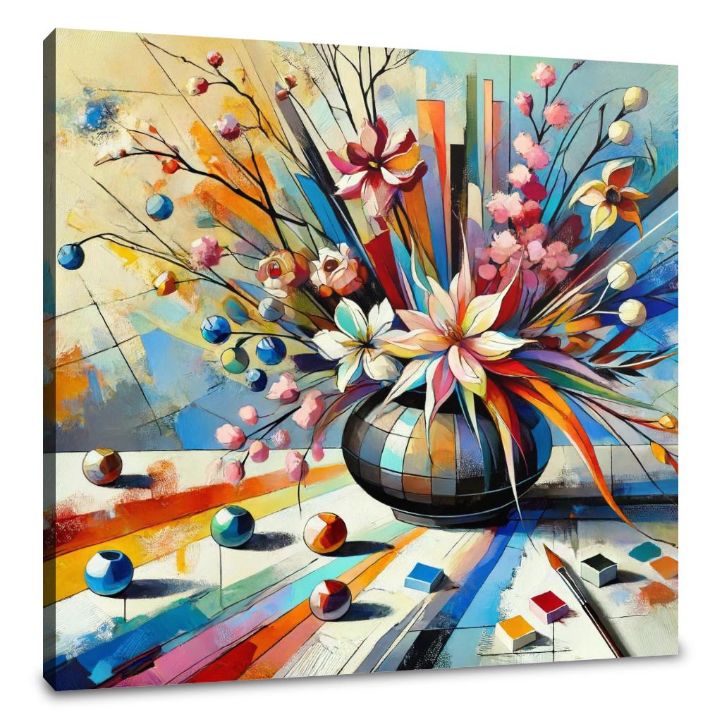 Abstract Ikebana Canvas