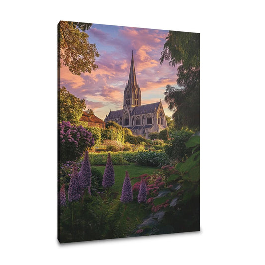 Salisbury Cathedral Twilight Canvas