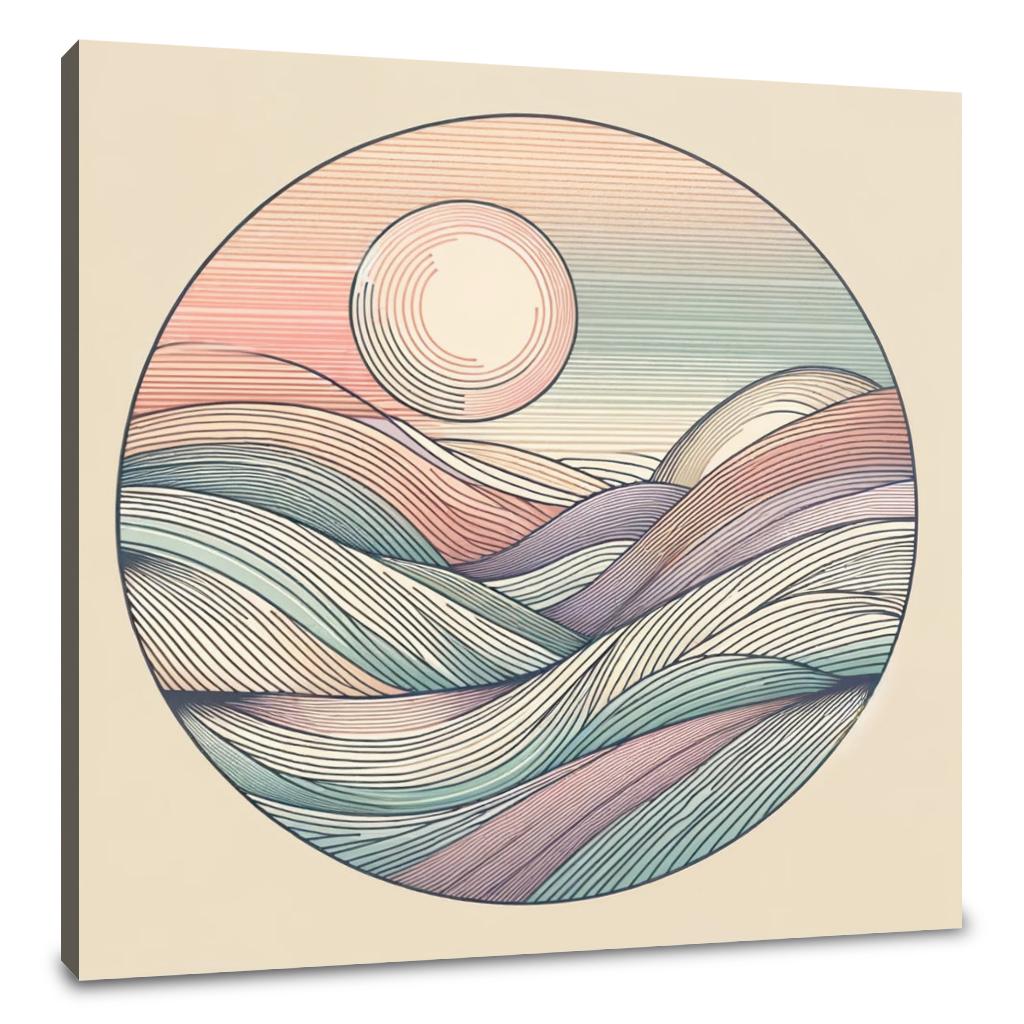 Pastel Serenity Canvas