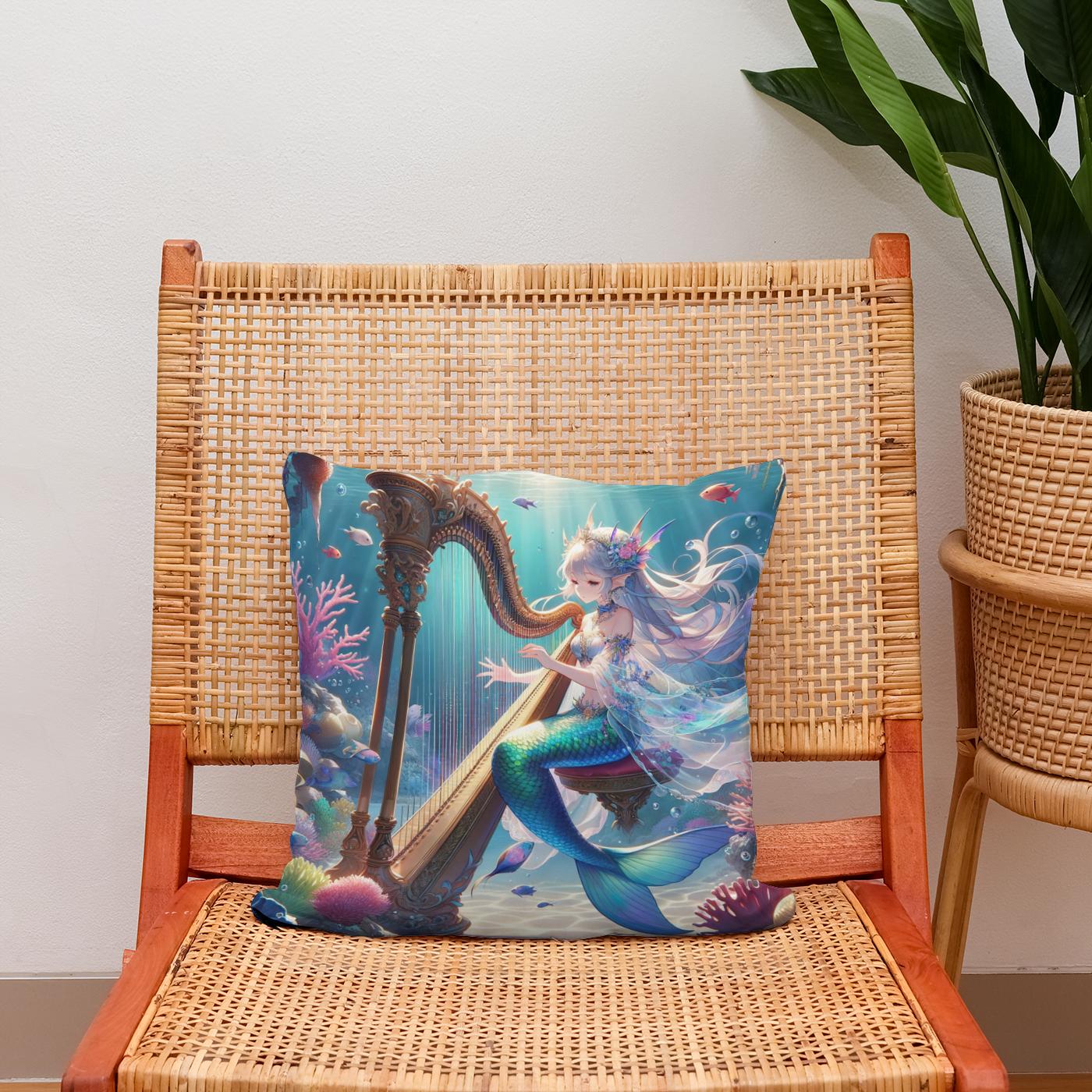 Ocean's Melody Cotton Cushion