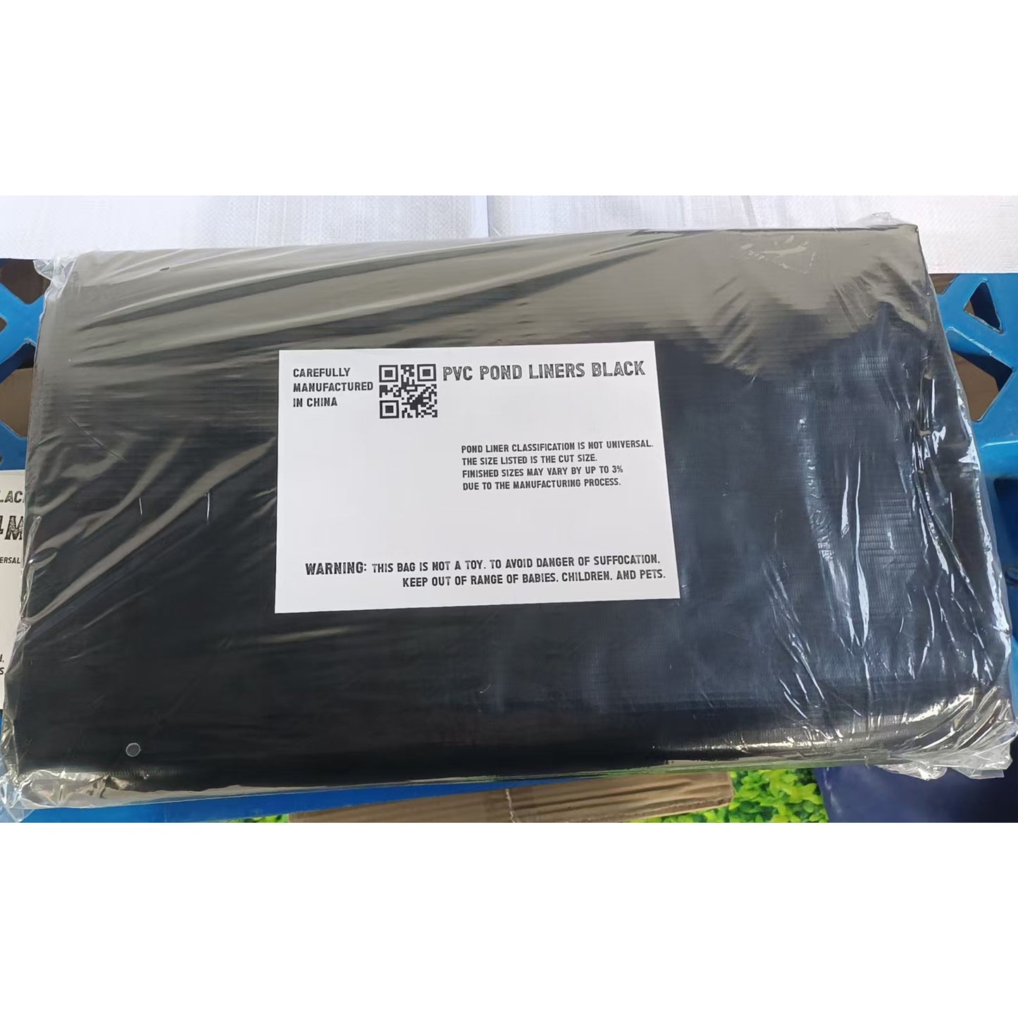 Black PVC 450gsm Pond Liner 4m x 5m