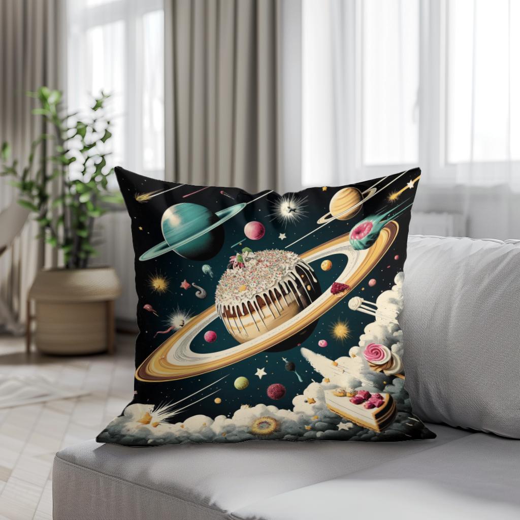 Galactic Gourmet Cotton Cushion