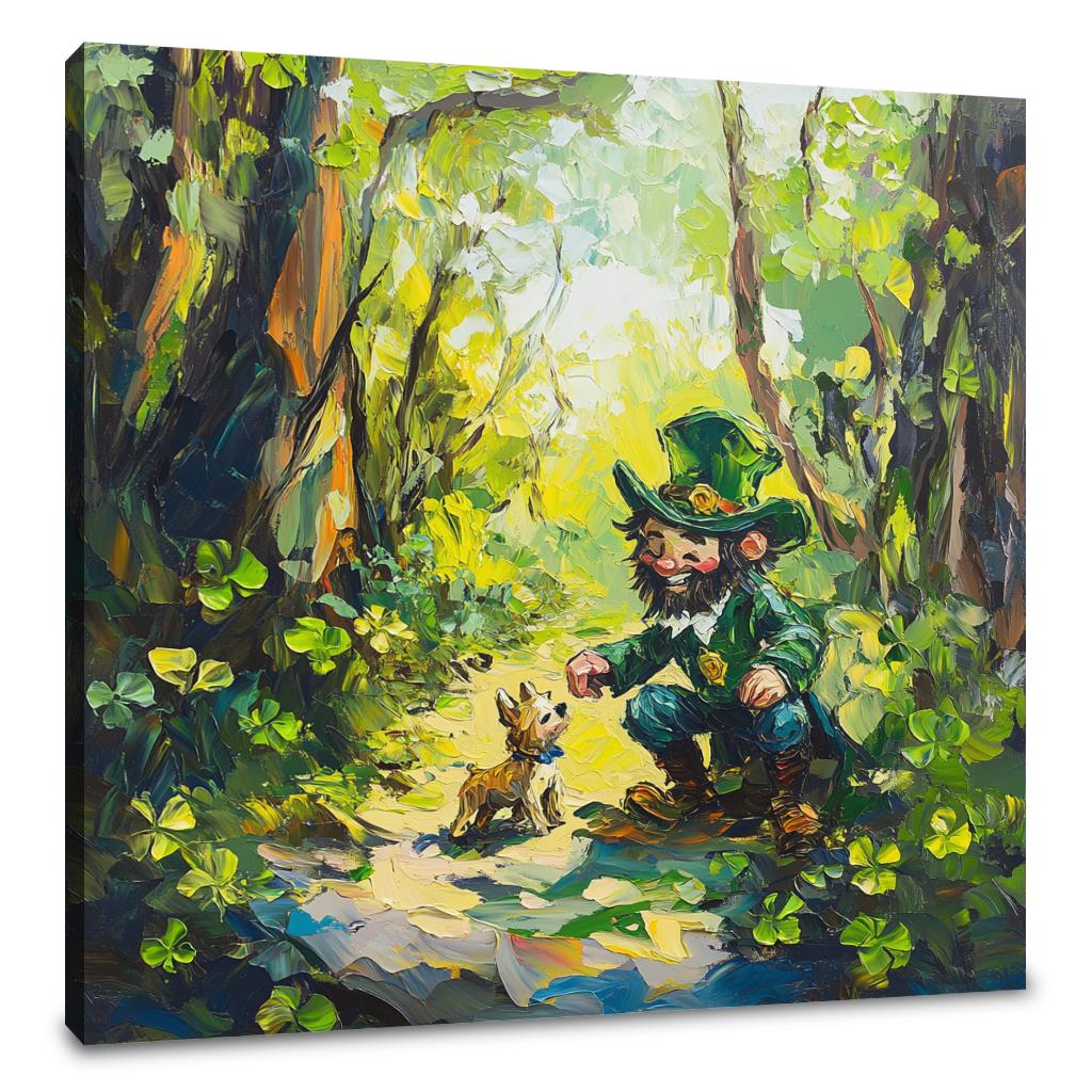 Leprechaun's Woodland Canvas