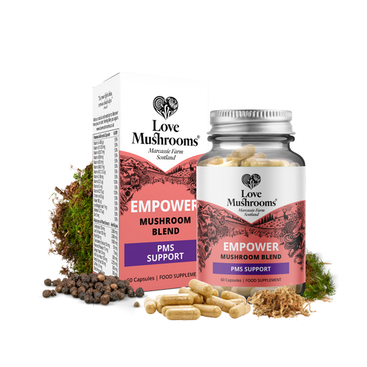 Empower – Mushroom Blend for PMS Support (60 Capsules)