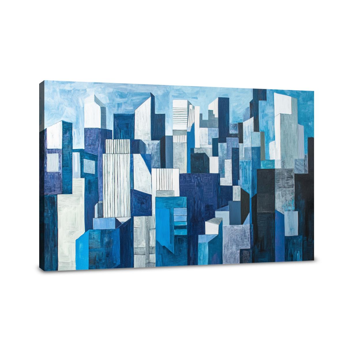Cubist Cityscape Canvas