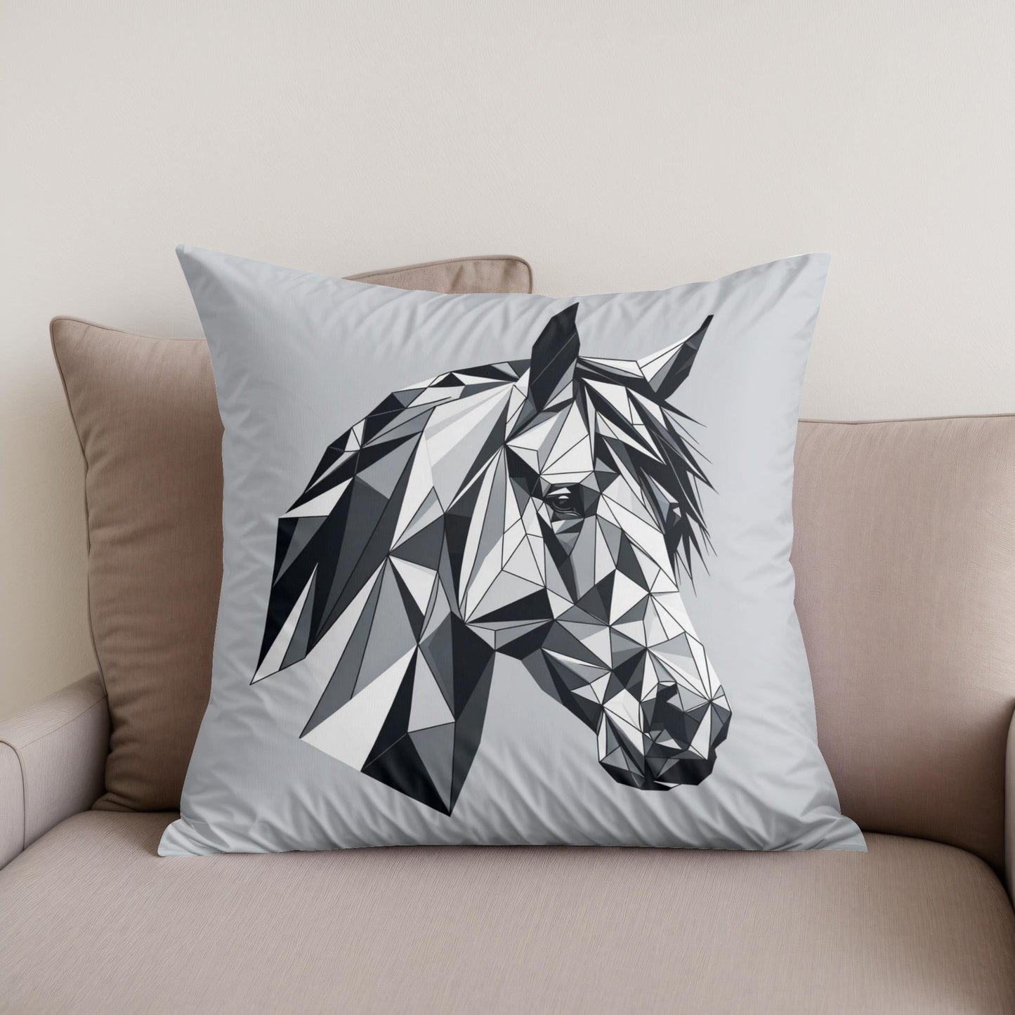 Equine Elegance Cotton Cushion