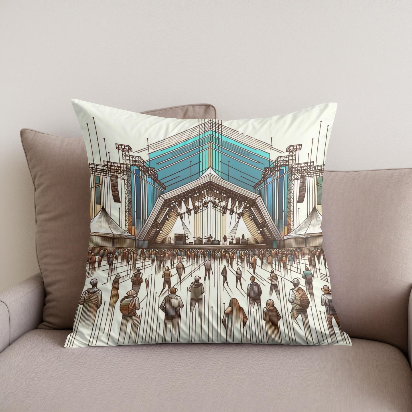 Modern Beats Cotton Cushion