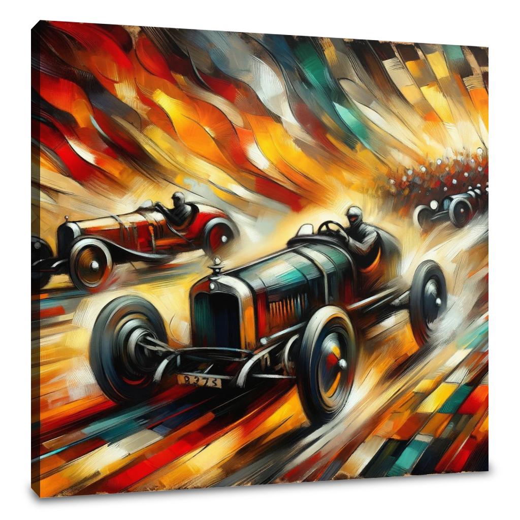Race of Flames Canvas