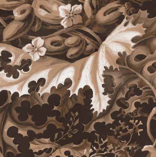 Labyrinth - in Oak - Wallpaper