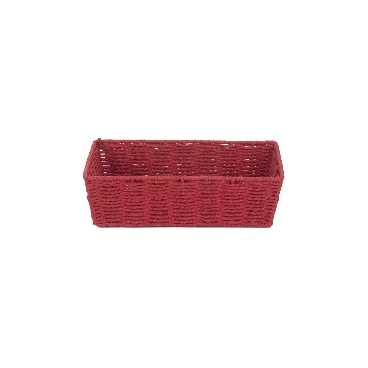 Medium Red Paper Rope Tray Basket