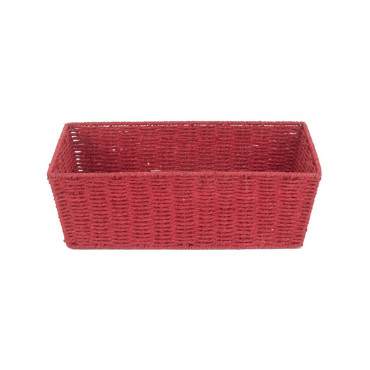 Extra Large Red Paper Rope Tray Basket